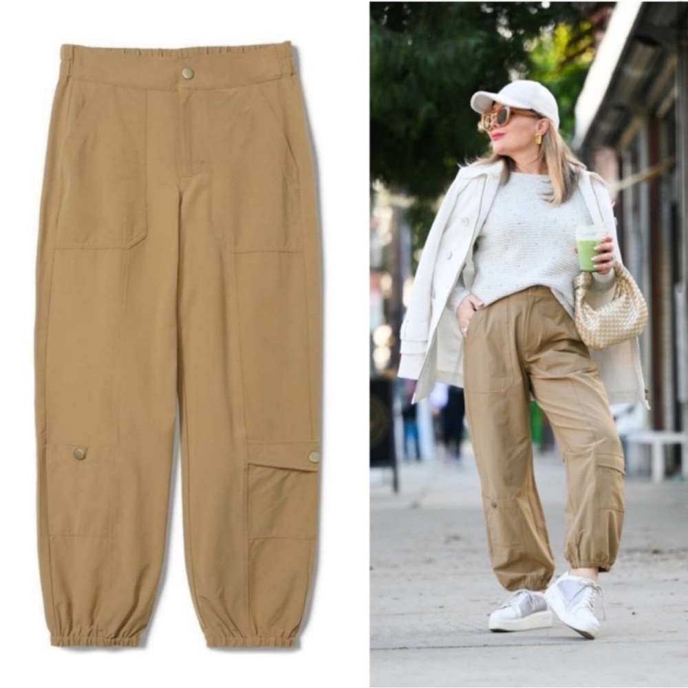 CAbi | #6480 Galaxy Cargo Joggers Tan Sz L